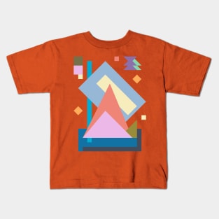 Minimal Abstract Geometric Design Kids T-Shirt
